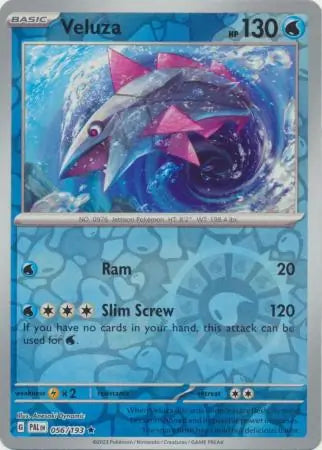 056/193 Veluza Reverse Holo Paldea Evolved Pokémon Card
