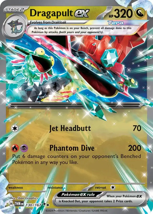 130/167 Dragapult ex Twilight Masquerade Pokémon Card