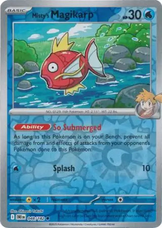 048/182 Misty's Magikarp Reverse Holo Destined Rivals Pokémon Card