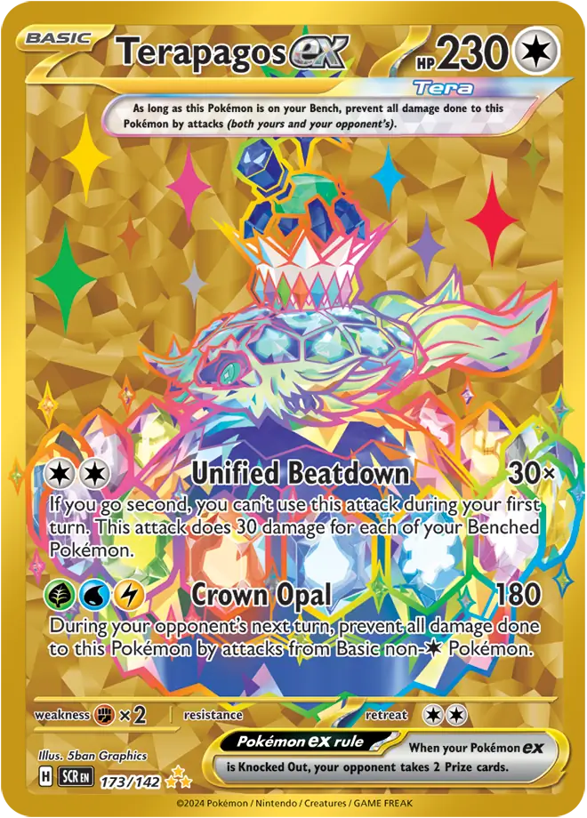 173/142 Terapagos ex Stellar Crown Pokémon Card