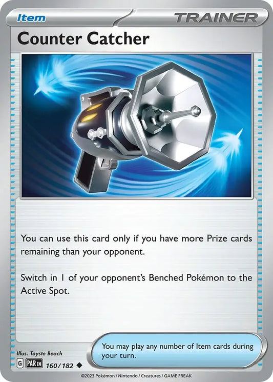 160/182 Counter Catcher Paradox Rift Pokémon Card