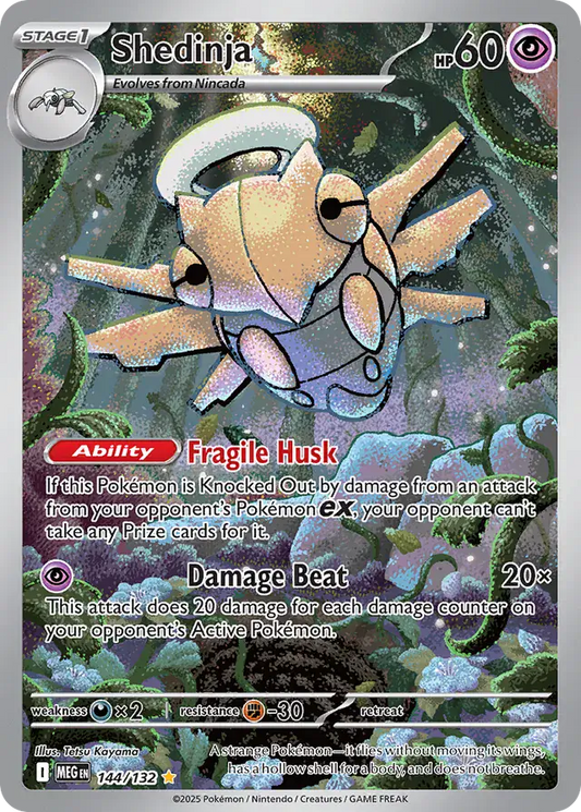 144/132 Shedinja Mega Evolution Pokémon Card