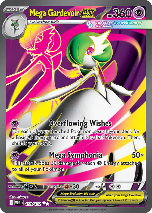 159/132 Mega Gardevoir ex Mega Evolution Pokémon Card