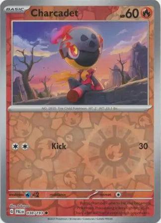 038/193 Charcadet Reverse Holo Paldea Evolved Pokémon Card