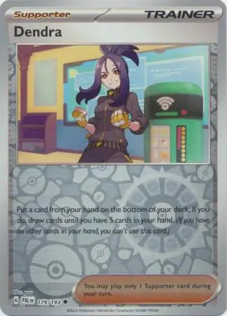 179/193 Dendra Reverse Holo Paldea Evolved Pokémon Card
