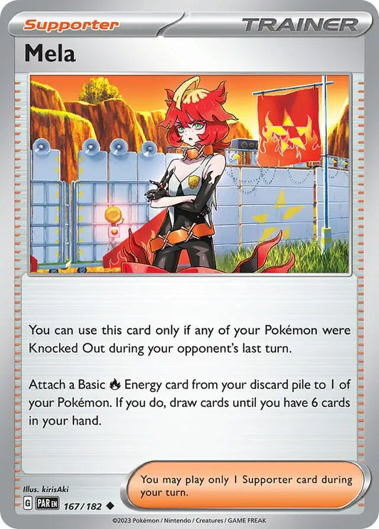 167/182 Mela Paradox Rift Pokémon Card