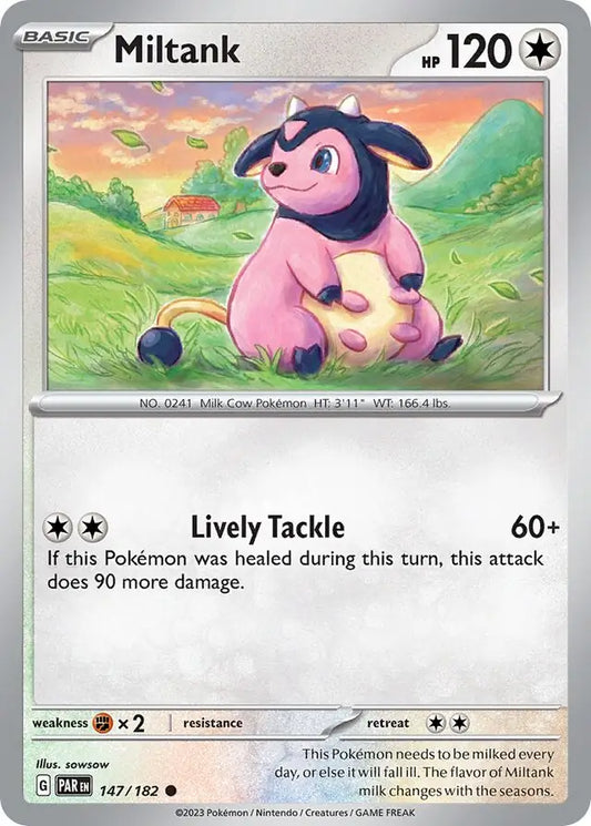 147/182 Miltank Paradox Rift Pokémon Card