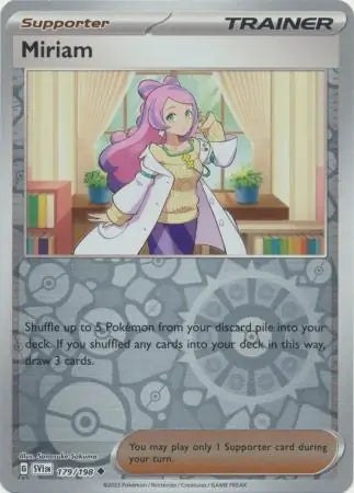 179/198 Miriam Reverse Holo Scarlet & Violet Base Set Pokémon Card