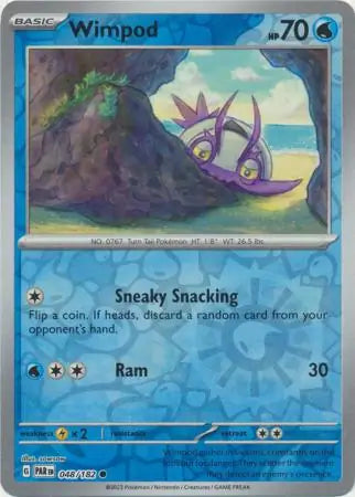048/182 Wimpod Reverse Holo Paradox Rift Pokémon Card