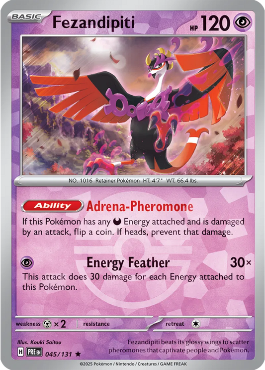 045/131 Fezandipiti Poke Ball Holo Prismatic Evolutions Pokémon Card