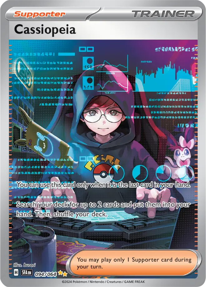094/064 Cassiopeia Shrouded Fable Pokémon Card
