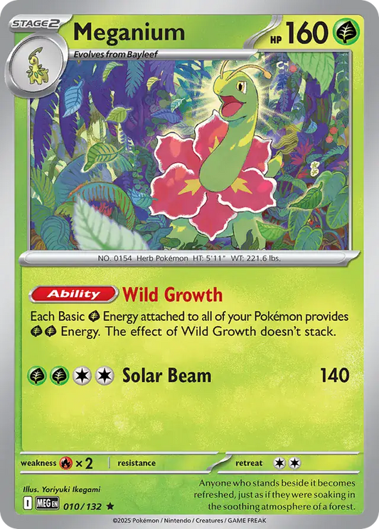 010/132 Meganium Mega Evolution Pokémon Card