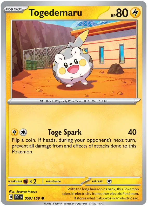 050/159 Togedemaru Journey Together Pokémon Card