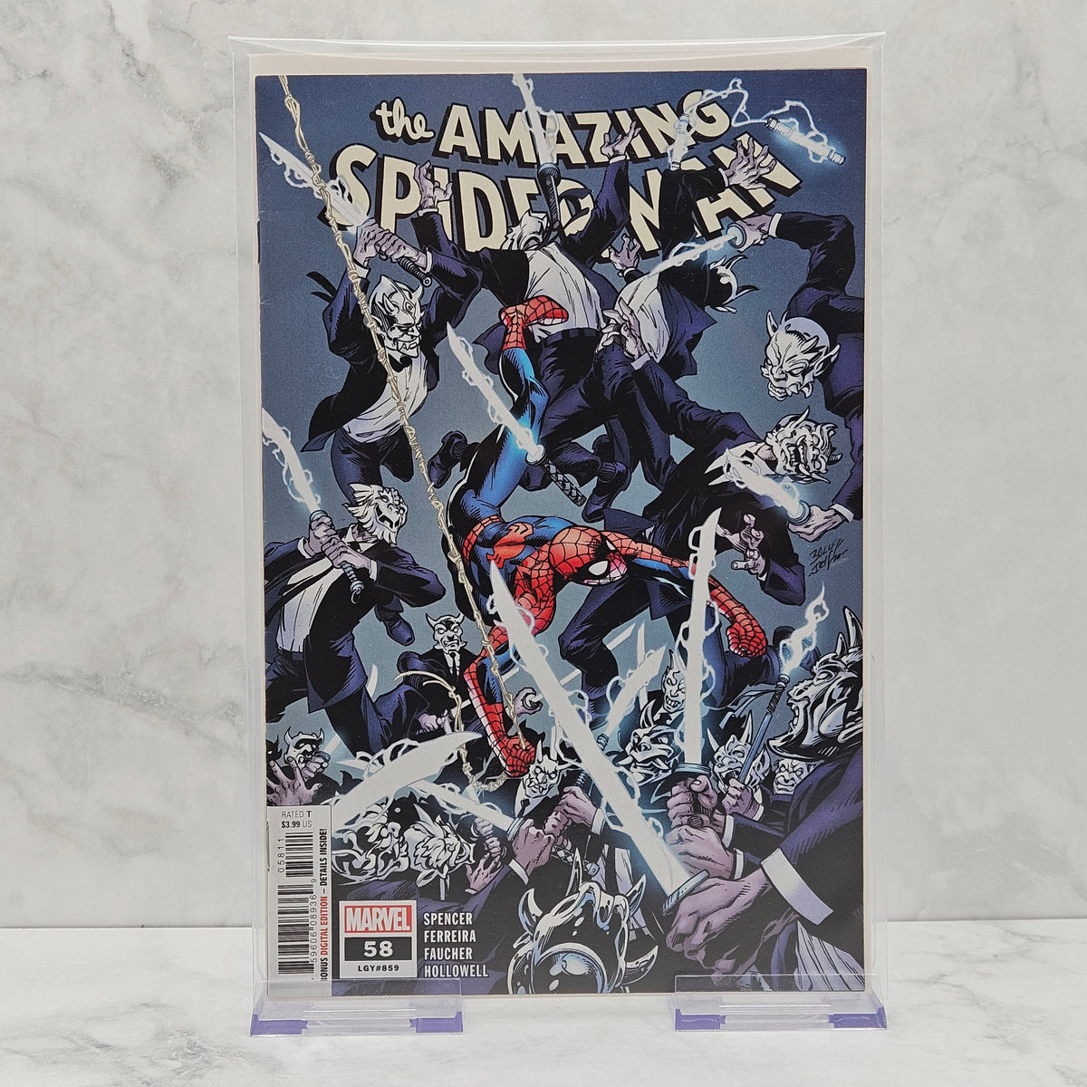 The Amazing Spider-Man #58 Vol 5 Marvel Comics Nick Spencer Inner Demons Cover