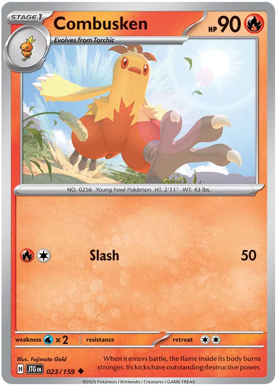 023/159 Combusken Journey Together Pokémon Card