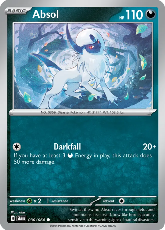 030/064 Absol Shrouded Fable Pokémon Card