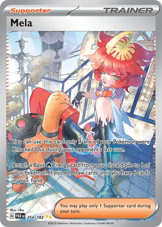 254/182 Mela Paradox Rift Pokémon Card