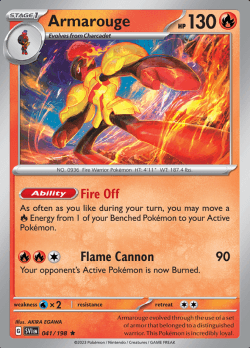 041/198 Armarouge Scarlet & Violet Base Set Pokémon Card