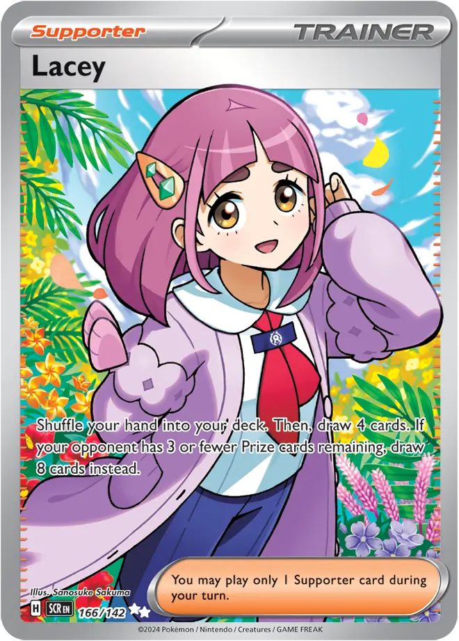 166/142 Lacey Stellar Crown Pokémon Card
