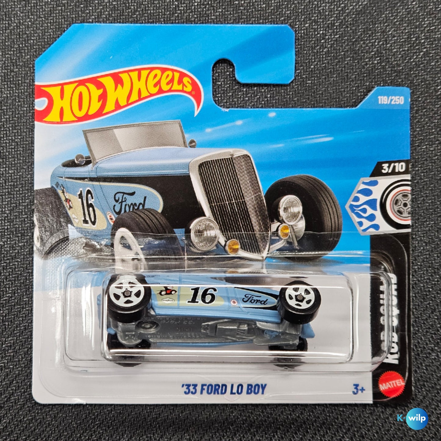 119/250 '33 Ford Lo Boy Rod Squad 2026 Mainline Hot Wheels Short Card Mattel