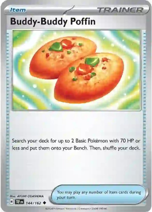 144/162 Buddy-Buddy Poffin Scarlet & Violet Temporal Forces Pokémon Card