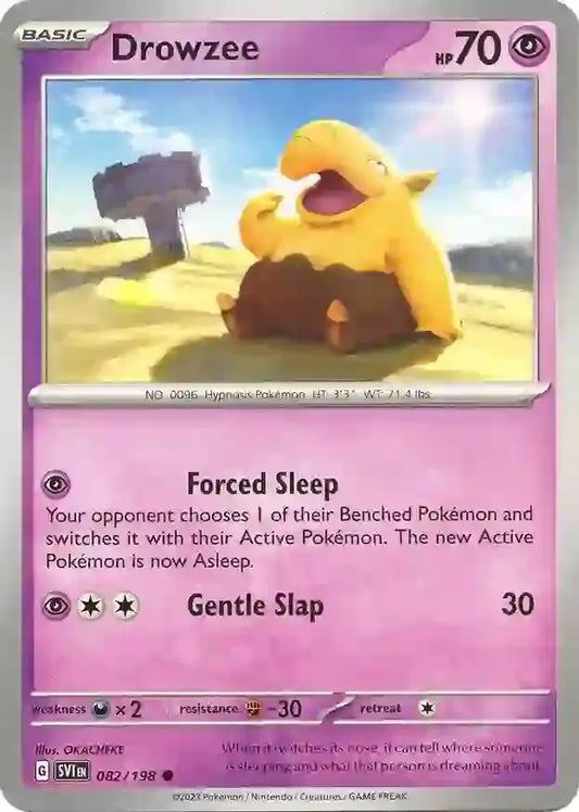 082/198 Drowzee Scarlet & Violet Base Set Pokémon Card
