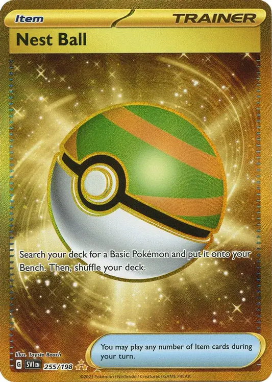 255/198 Nest Ball Scarlet & Violet Base Set Pokémon Card