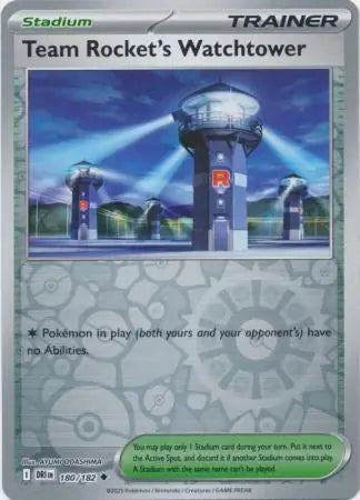 180/182 Team Rocket's Watchtower Reverse Holo Destined Rivals Pokémon Card