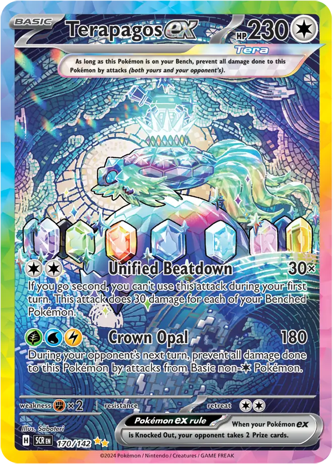 170/142 Terapagos ex Stellar Crown Pokémon Card
