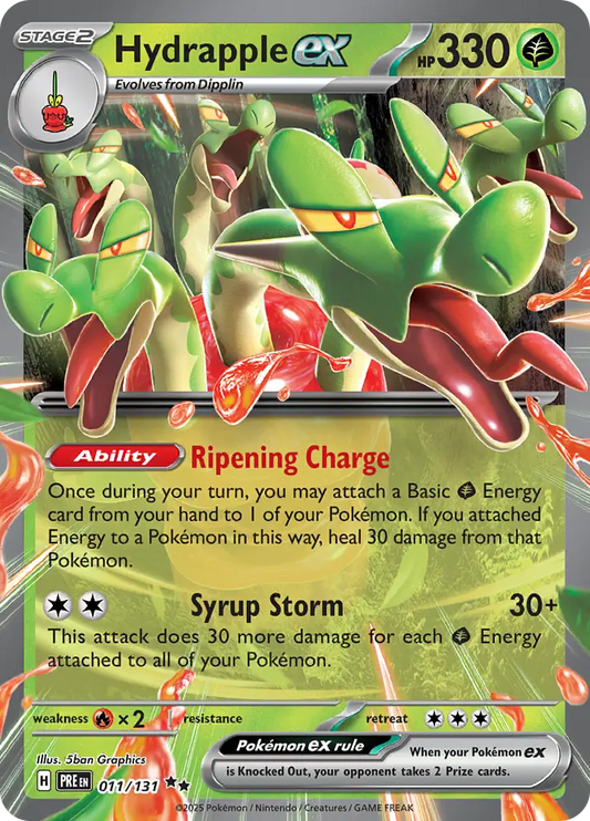 011/131 Hydrapple ex Prismatic Evolutions Pokémon Card