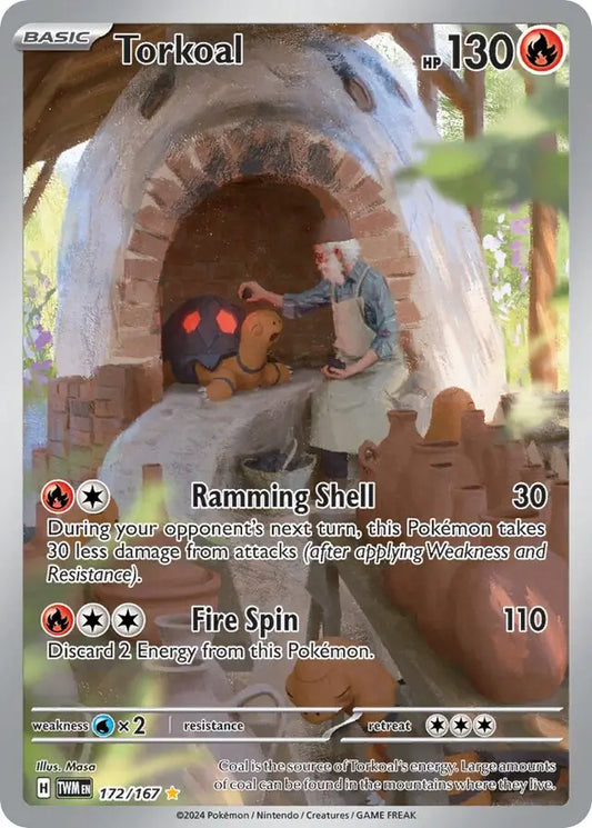 172/167 Torkoal Twilight Masquerade Pokémon Card