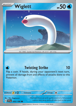 055/198 Wiglett Scarlet & Violet Base Set Pokémon Card