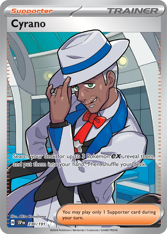 230/191 Cyrano Surging Sparks Pokémon Card