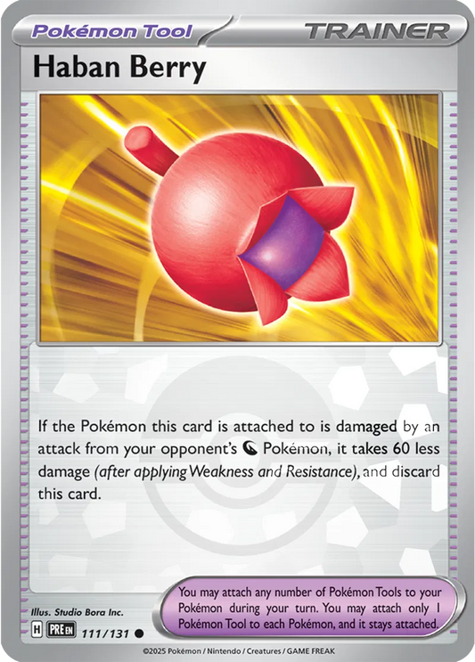 111/131 Haban Berry Poke Ball Holo Prismatic Evolutions Pokémon Card