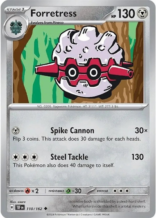 110/162 Forretress Scarlet & Violet Temporal Forces Pokémon Card