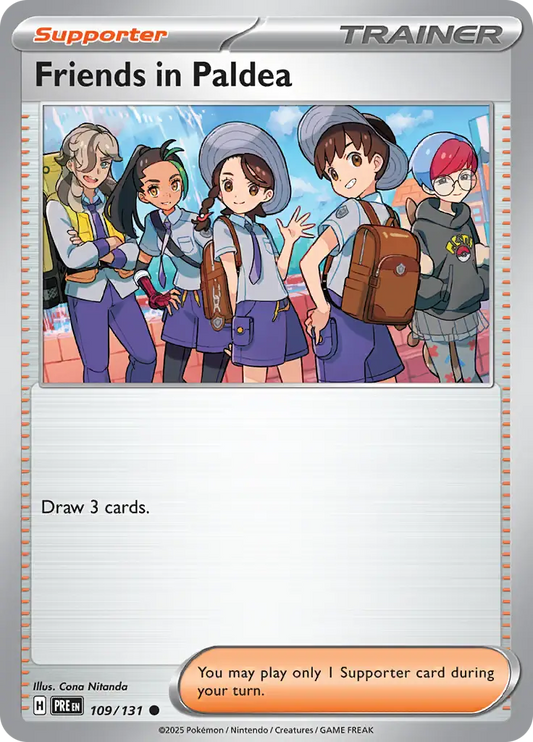 109/131 Friends in Paldea Prismatic Evolutions Pokémon Card