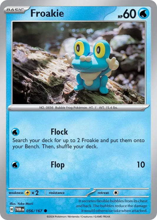 056/167 Froakie Twilight Masquerade Pokémon Card