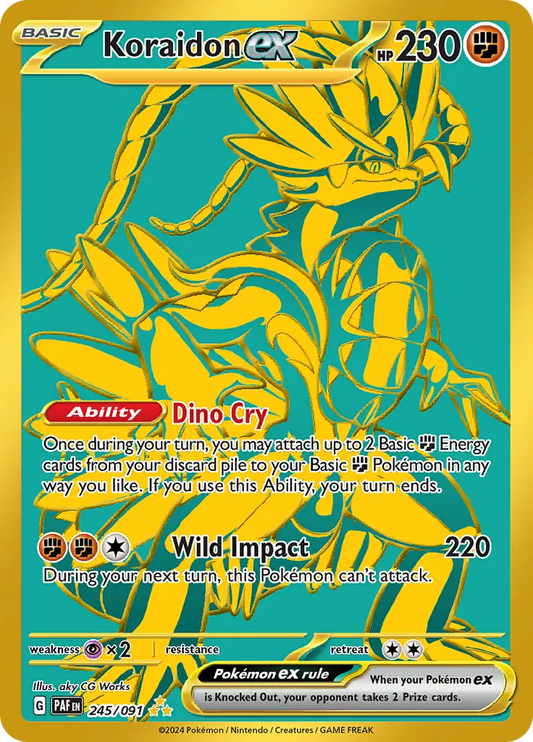 245/091 Koraidon ex Paldean Fates Pokémon Card