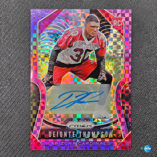 Deionte Thompson Serial Numbered 49/49 Autograph 2019 Panini Prizm Pulsar RC Autograph Rookie #390