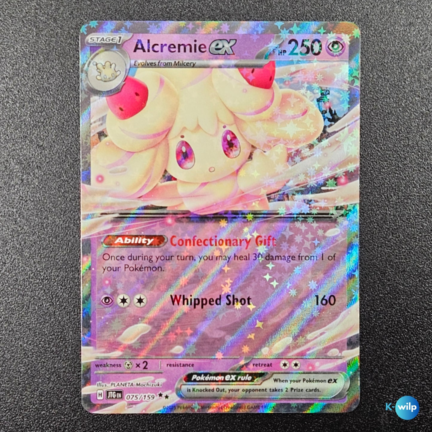 Alcremie ex 075/159 Journey Together Holo Double Rare English Pokémon Trading Card