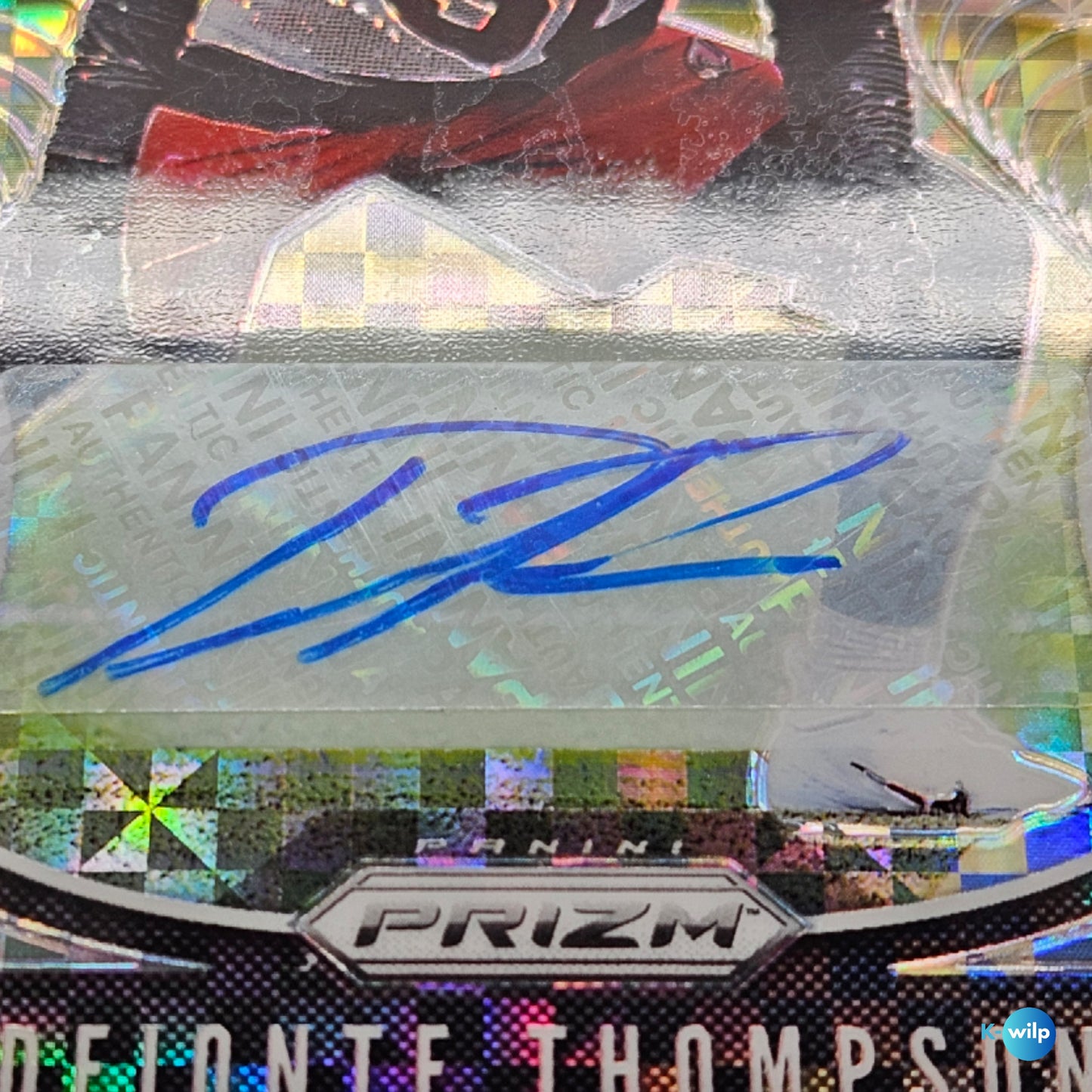 Deionte Thompson Serial Numbered 49/49 Autograph 2019 Panini Prizm Pulsar RC Autograph Rookie #390