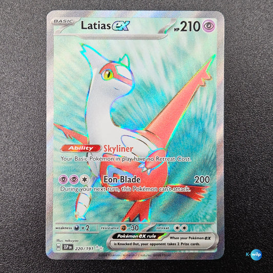 Latias ex 220/191 Surging Sparks Holo Double Rare English Pokémon Trading Card
