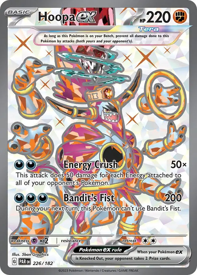 226/182 Hoopa ex Paradox Rift Pokémon Card