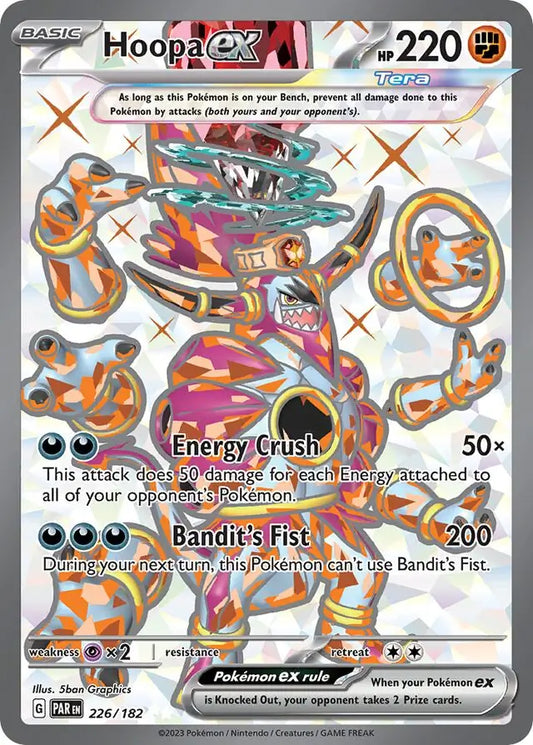226/182 Hoopa ex Paradox Rift Pokémon Card