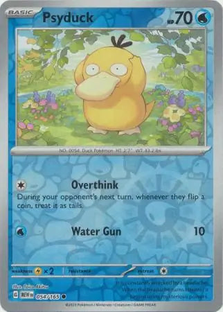 054/165 Psyduck Reverse Holo 151 Pokémon Card