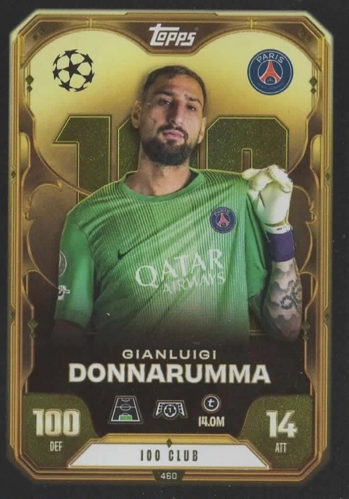 460 Gianluigi Donnarumma (Paris Saint-Germain) 100 Club