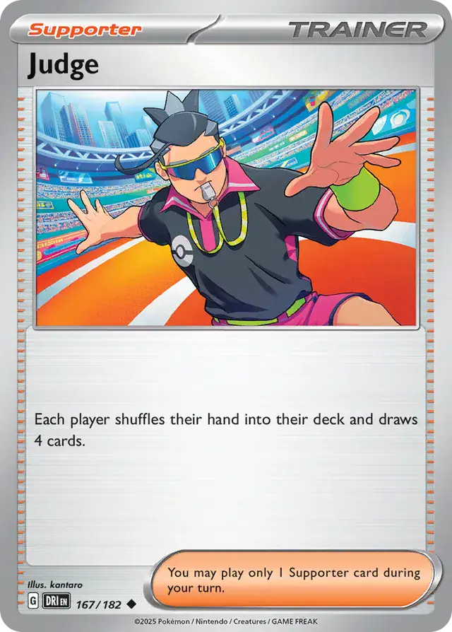 167/182 Judge Destined Rivals Pokémon Card