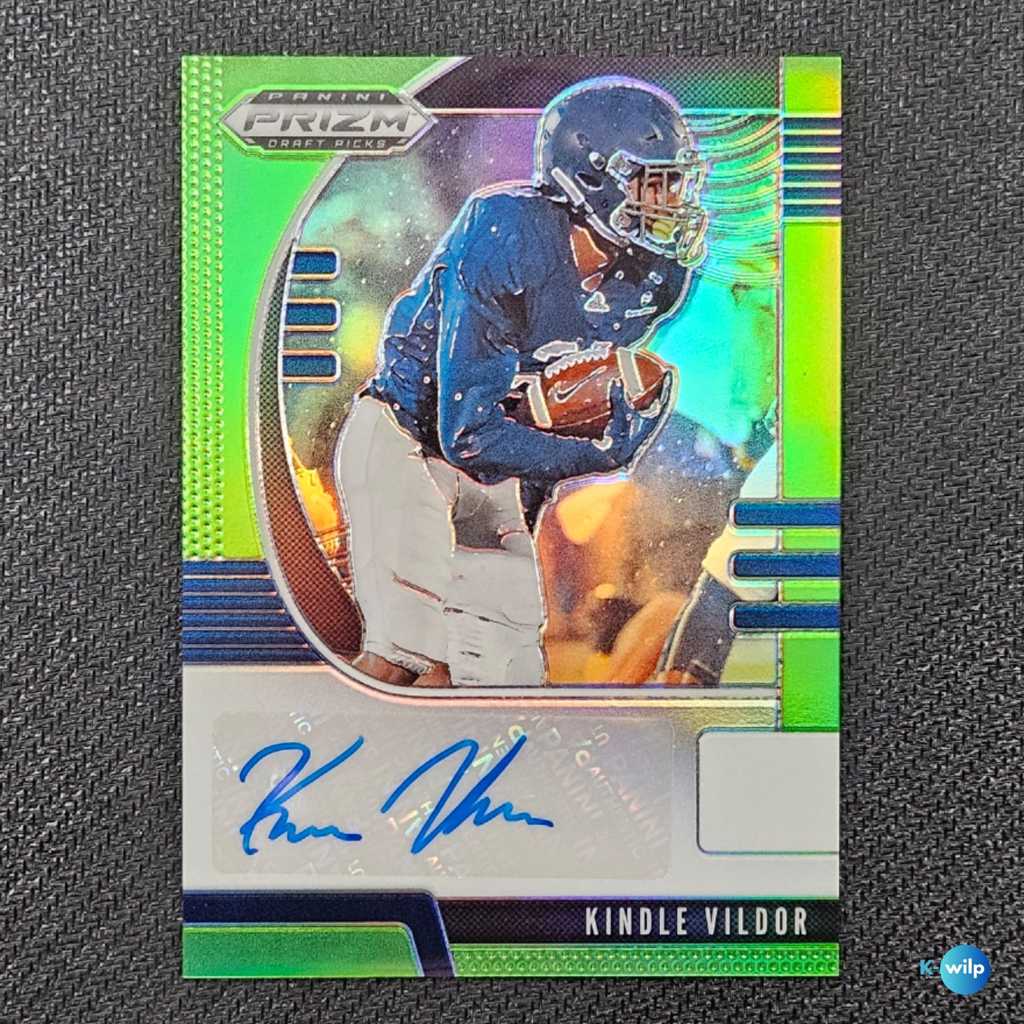 Kindle Vildor Autograph & Serial Numbered 091/125 Panini 2020 Prizm Draft Picks Kindle Vildor #273 Rookie NFL American Football Trading Card