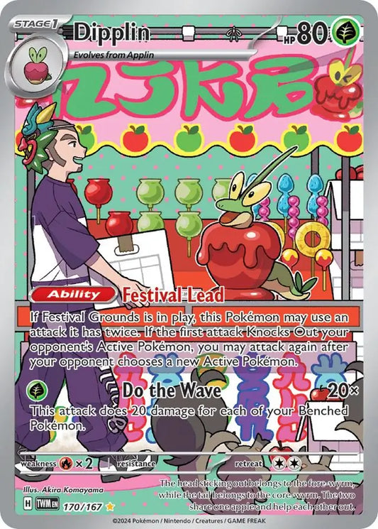 170/167 Dipplin Twilight Masquerade Pokémon Card