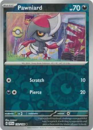 132/198 Pawniard Reverse Holo Scarlet & Violet Base Set Pokémon Card